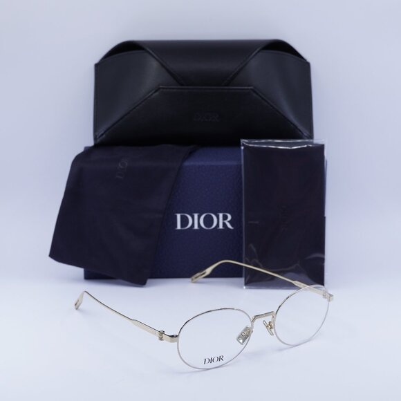 Dior NEODIORO R2U B000 Oval 52mm Eyeglasses - Gold - Picture 1 of 9